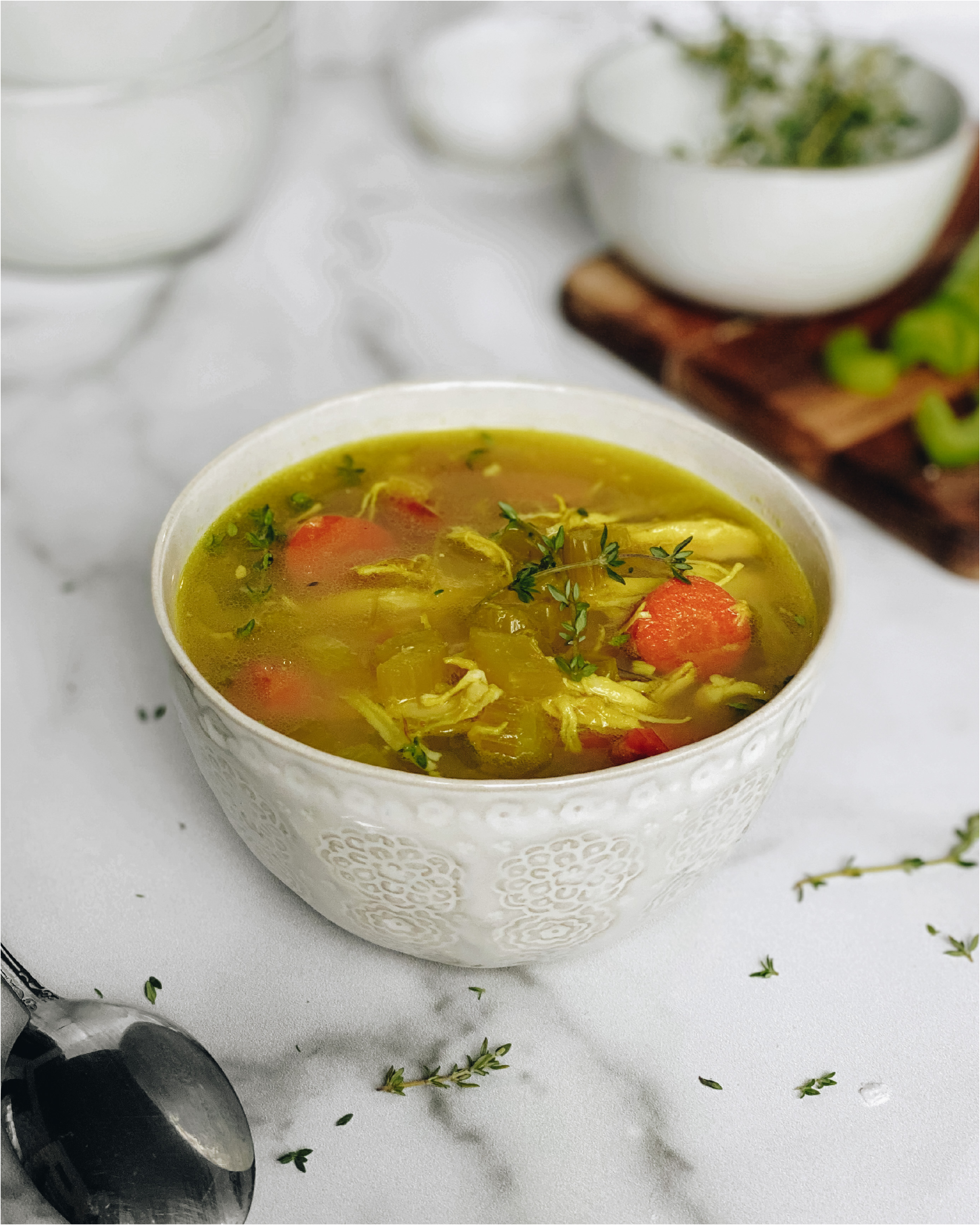 Healing Ginger Chicken Soup with Rice