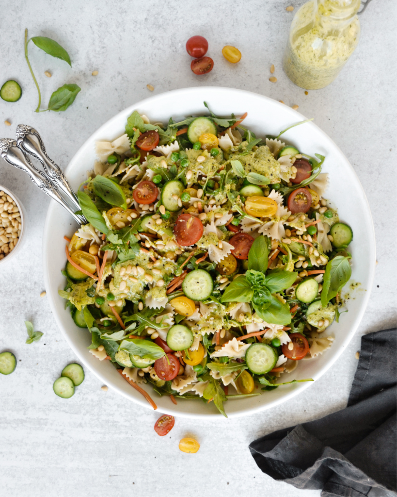 Green Goddess Pasta Salad - Kayla's Kitch and Fix