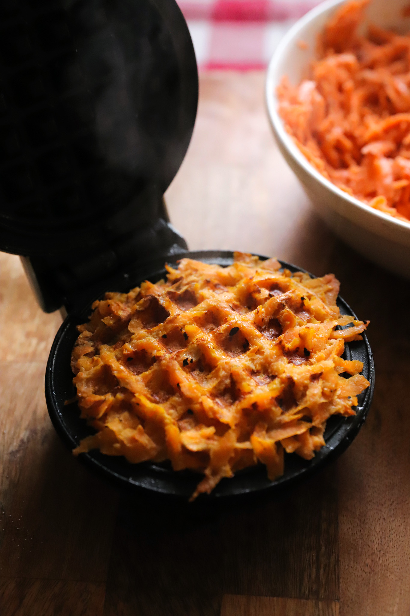 Oil-Free Waffle Iron Hash Browns