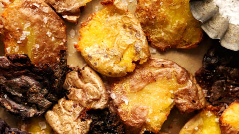 Mini Crispy Smashed Potatoes - Kayla's Kitch and Fix