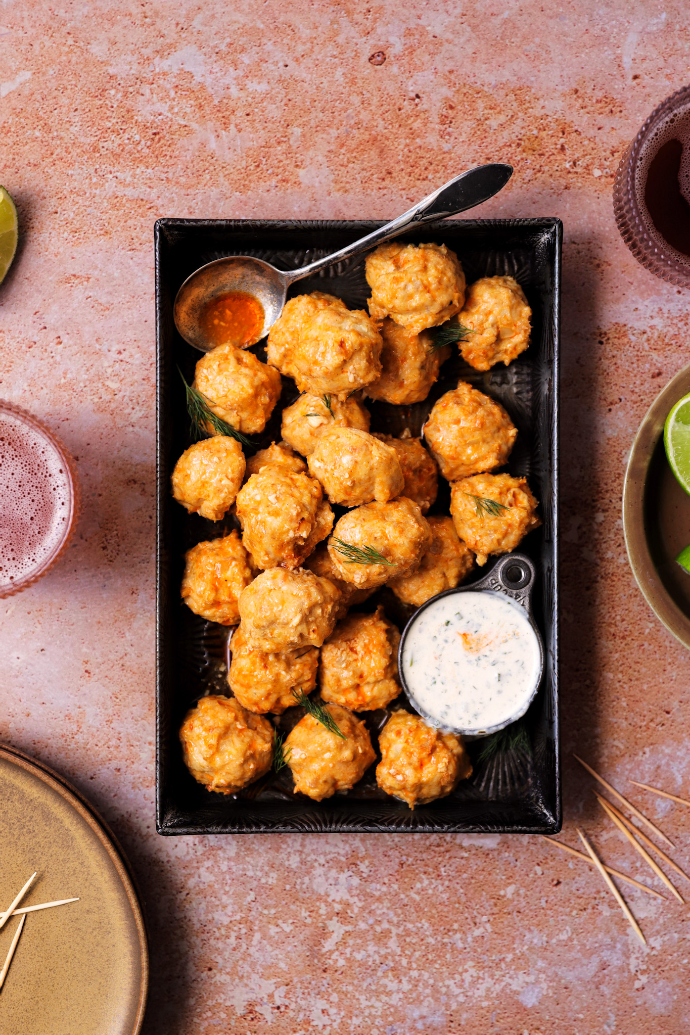 Whole30 Buffalo Chicken Meatballs - Kayla's Kitch and Fix