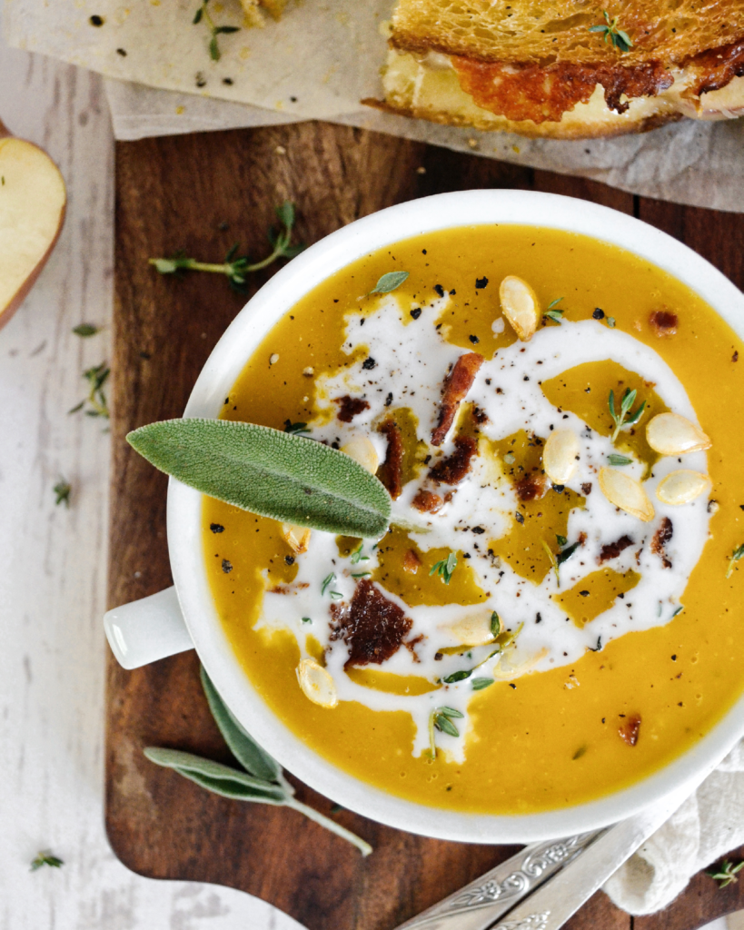 Apple Butternut Squash Soup - Kayla's Kitch and Fix