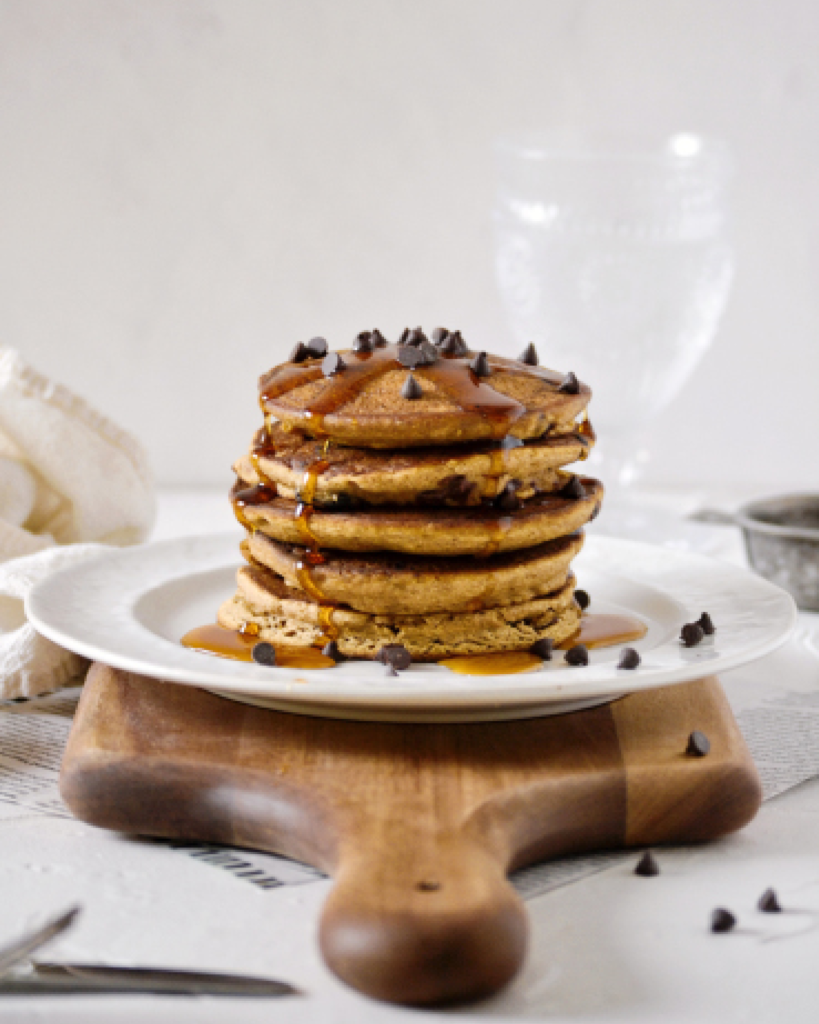 Grain Free Pumpkin Chocolate Chip Pancakes Kayla S Kitch And Fix