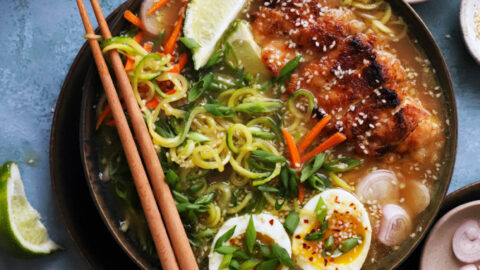 Zucchini Noodle Ramen (Gluten Free, Dairy Free, Paleo, Whole30