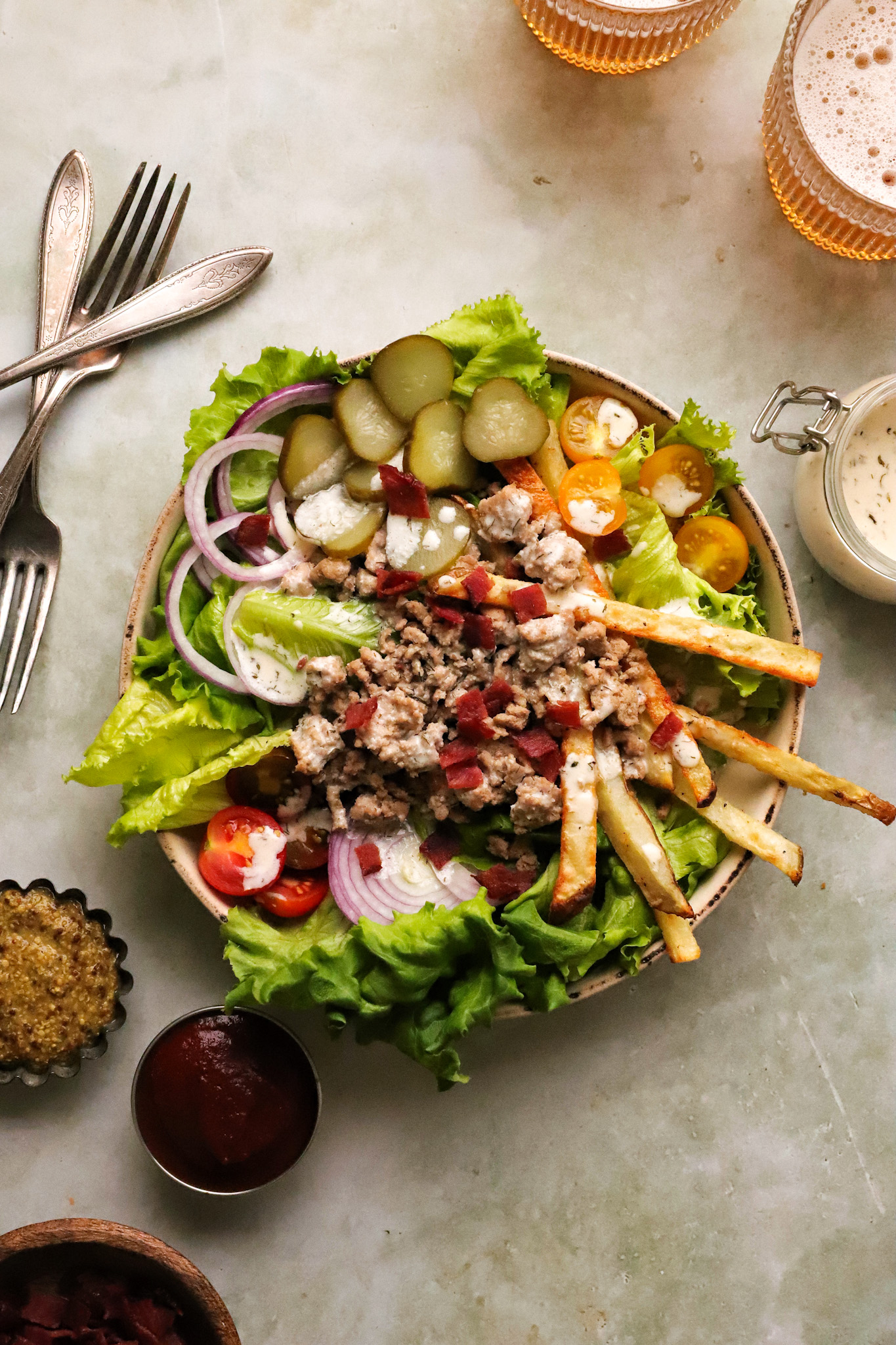 Whole30 Turkey Burger Bowl - Kayla's Kitch and Fix