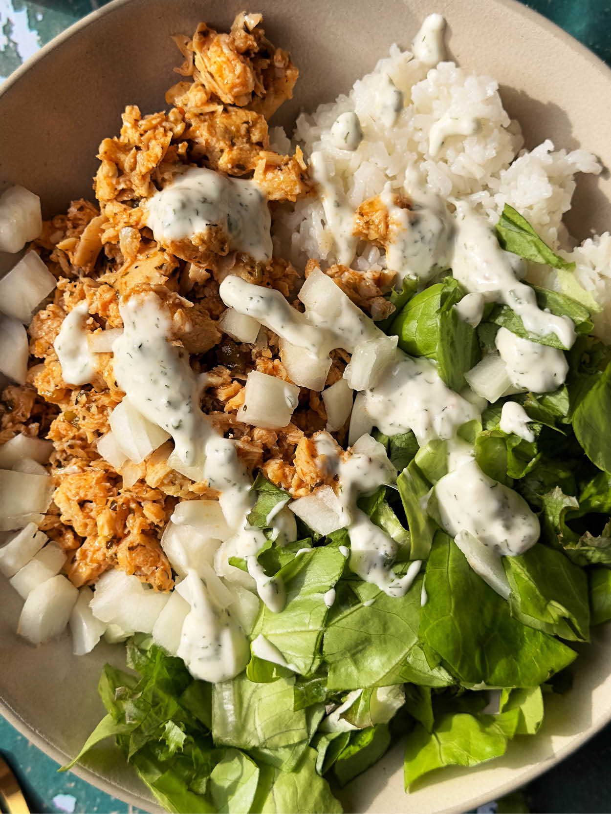 Buffalo Ranch Burrito Bowl (GF, DF) - Kayla's Kitch and Fix